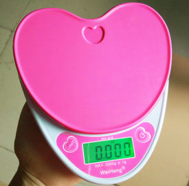 China Heart Shape Electronic Food Weighing Scales Portable For Kitchen Use supplier