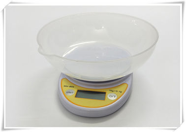 China White Color High Precision Kitchen Scale With Removable PP Mixing Bowl supplier