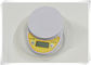 White Color High Precision Kitchen Scale With Removable PP Mixing Bowl supplier