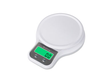 China 11 Lb 5 Kg Green Black-Lit Electronic Kitchen Scales , Digital Food Weighing Scales supplier