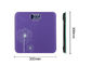 Dandelion Pattern Electronic Bathroom Scales With Purple Square Shape supplier